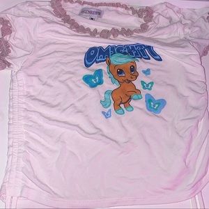 Omighty horse cute ruffle top